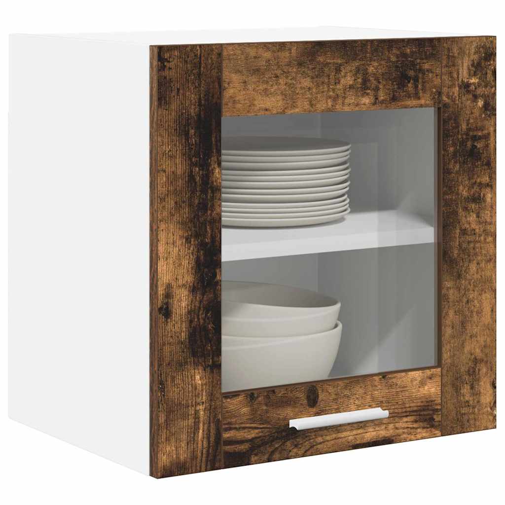 Hangkast met opslag Gerookt eiken 40 x 31 x 40 cm Bewerkt hout is nu te koop bij PeponiXL, paradijselijk wonen!