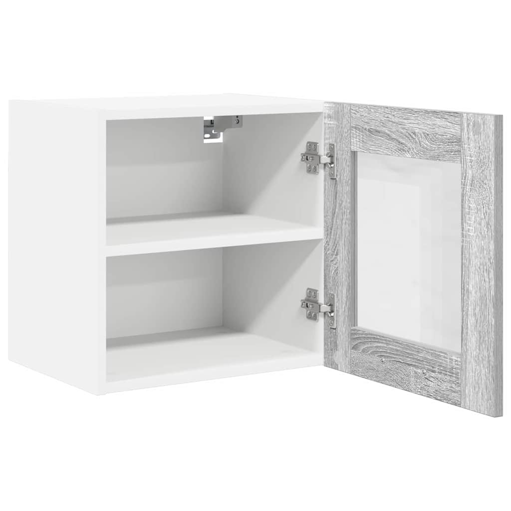Hangkast met opslag Grijs Sonoma 40 x 31 x 40 cm Bewerkt hout is nu te koop bij PeponiXL, paradijselijk wonen!