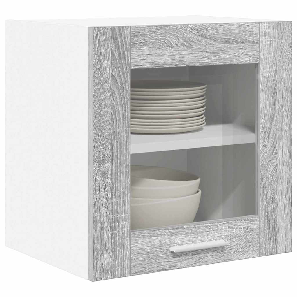 Hangkast 2 pcs Grijs Sonoma 40 x 31 x 40 cm Bewerkt hout is nu te koop bij PeponiXL, paradijselijk wonen!