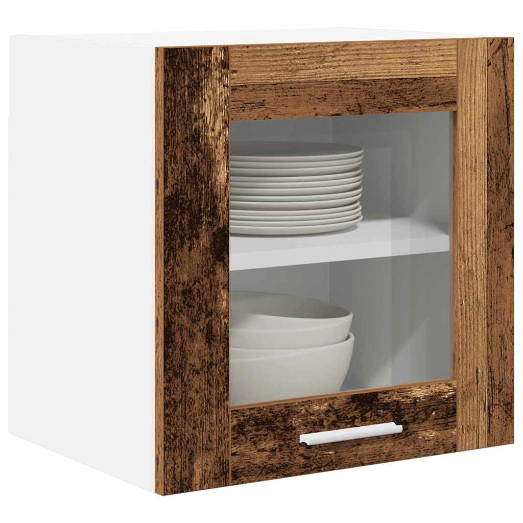 Hangkast met opslag Oudhout 40 x 31 x 40 cm Bewerkt hout is nu te koop bij PeponiXL, paradijselijk wonen!