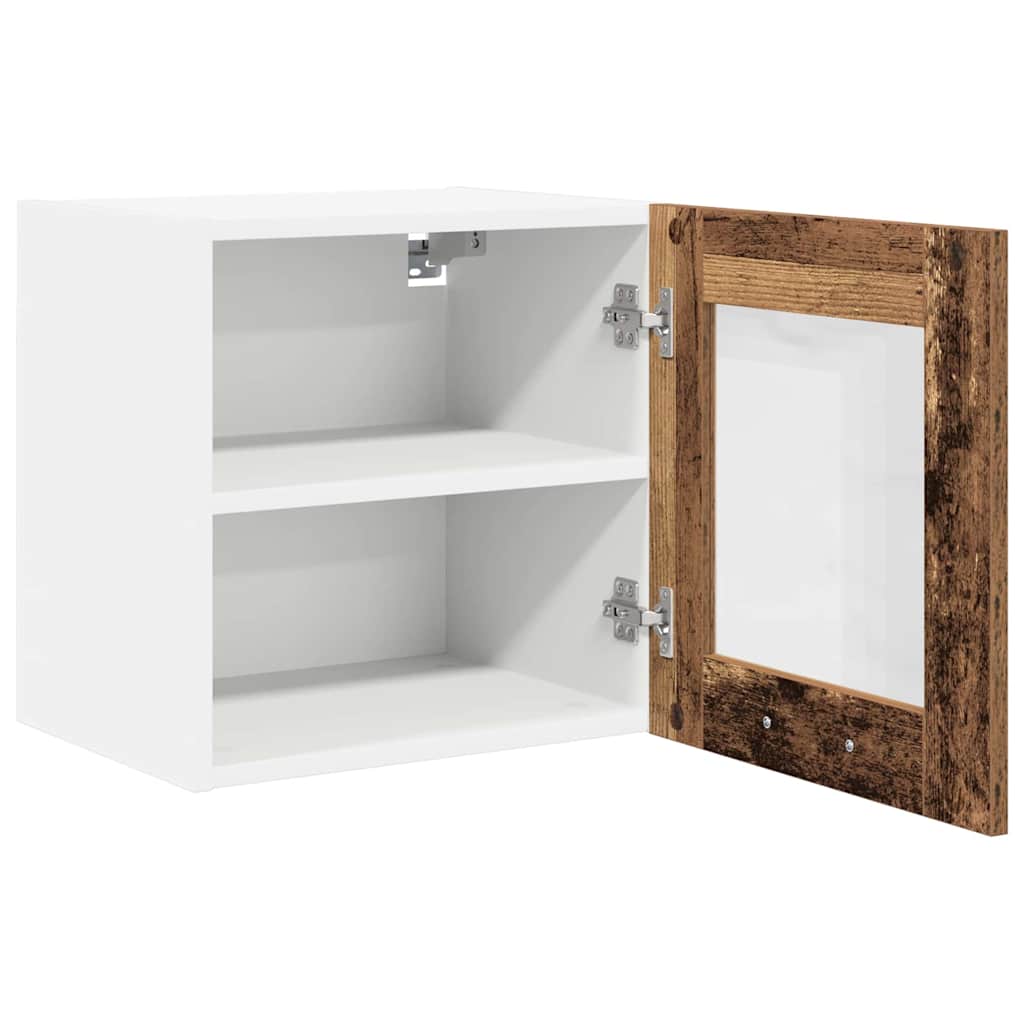 Hangkast met opslag 2 pcs Oudhout 40 x 31 x 40 cm Bewerkt hout is nu te koop bij PeponiXL, paradijselijk wonen!