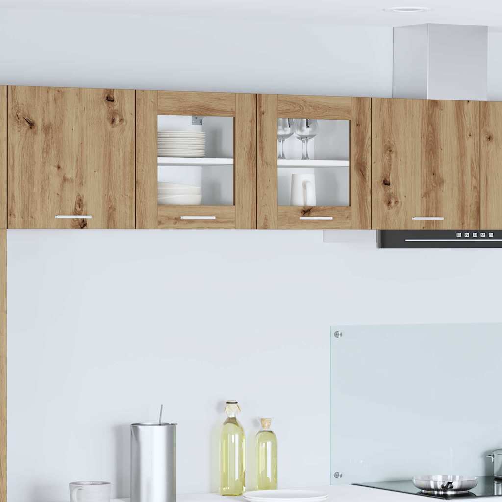 Hangkast Riga 2 pcs Artisan Eiken 40 x 31 x 40 cm Bewerkt hout is nu te koop bij PeponiXL, paradijselijk wonen!