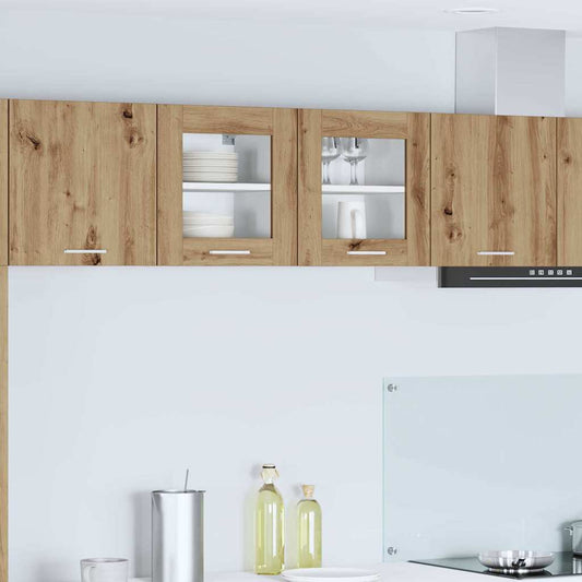 Hangkast Riga 2 pcs Artisan Eiken 40 x 31 x 40 cm Bewerkt hout is nu te koop bij PeponiXL, paradijselijk wonen!