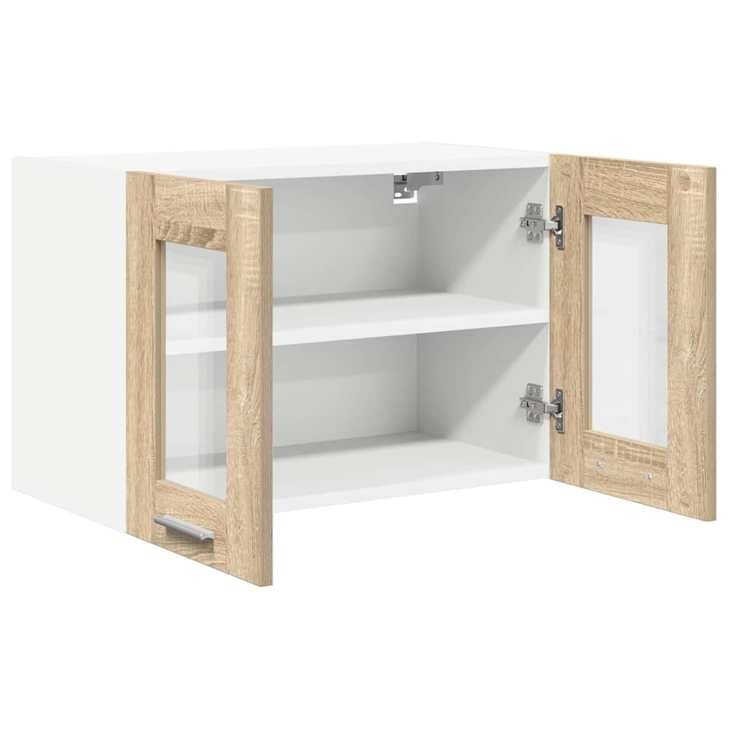 Hangkast 2 pcs Sonoma Eiken 60 x 31 x 40 cm Bewerkt hout is nu te koop bij PeponiXL, paradijselijk wonen!