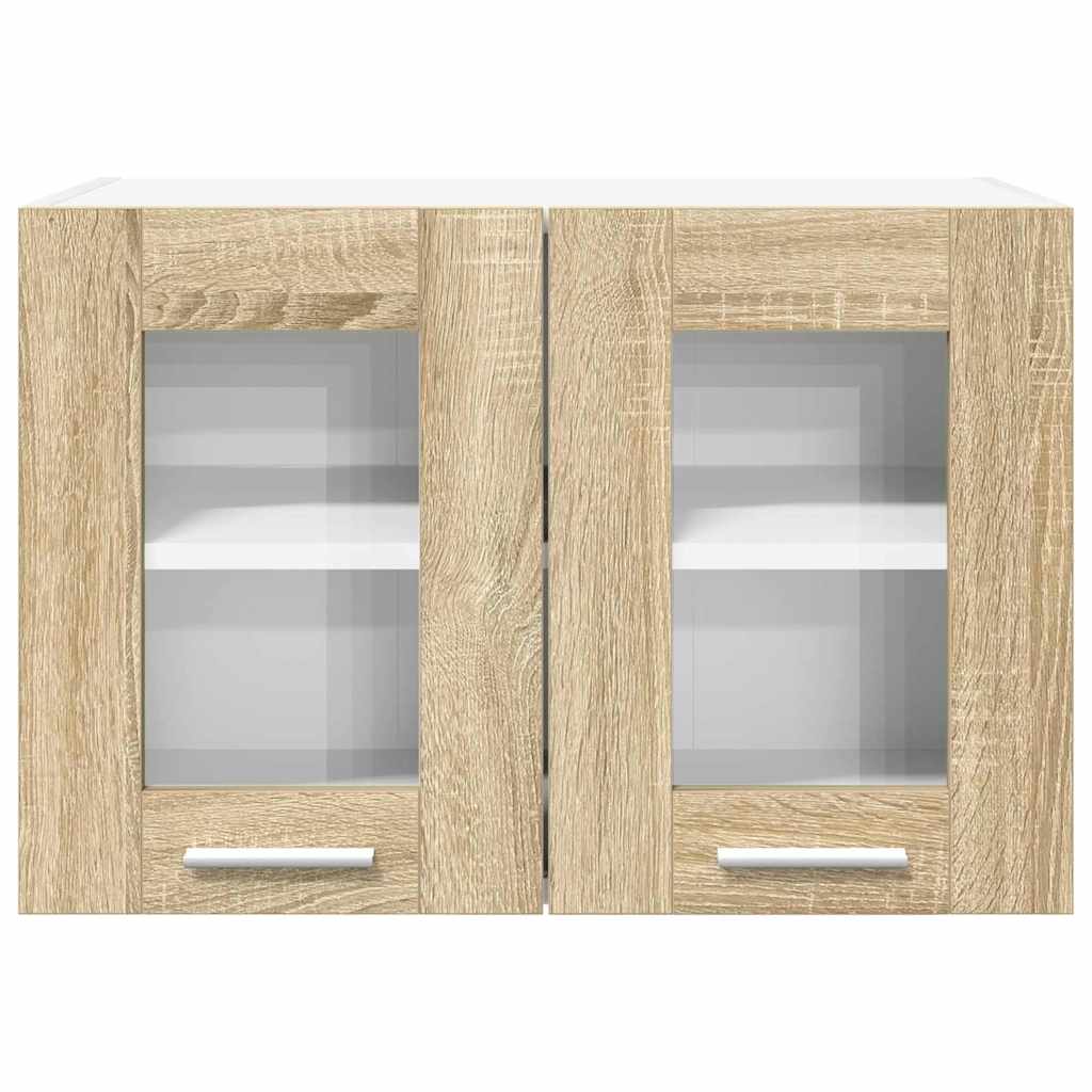 Hangkast 2 pcs Sonoma Eiken 60 x 31 x 40 cm Bewerkt hout is nu te koop bij PeponiXL, paradijselijk wonen!