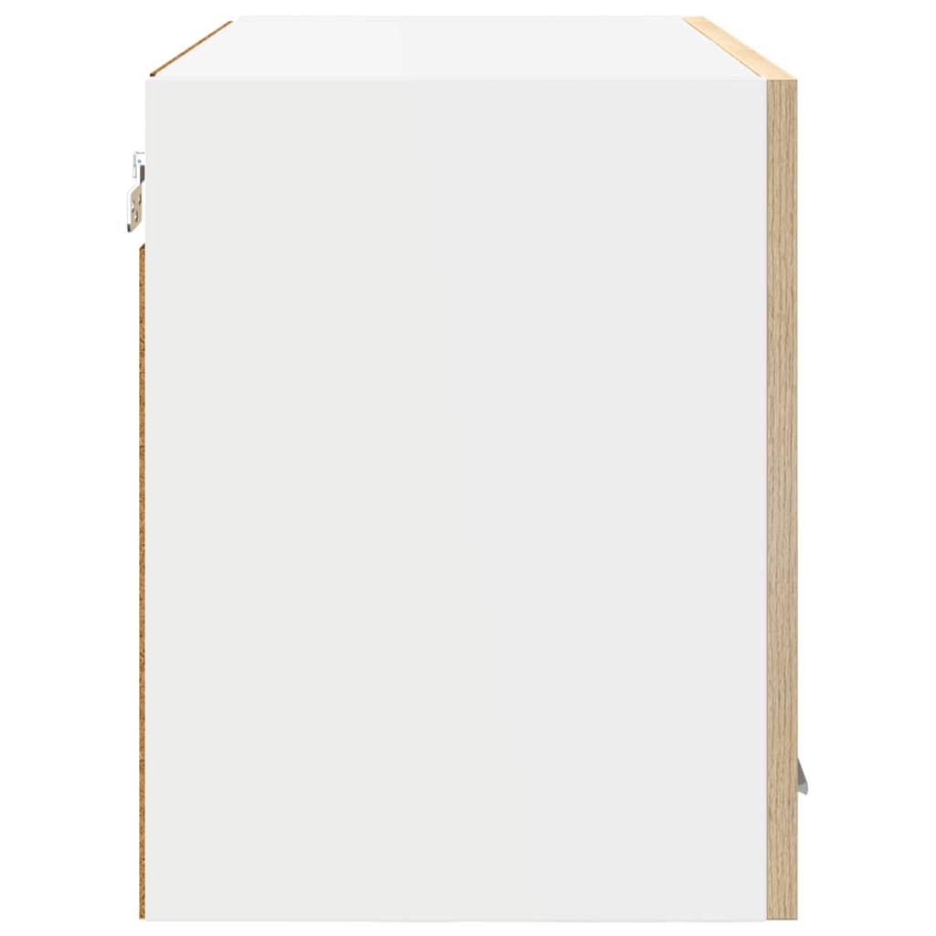 Hangkast 2 pcs Sonoma Eiken 60 x 31 x 40 cm Bewerkt hout is nu te koop bij PeponiXL, paradijselijk wonen!