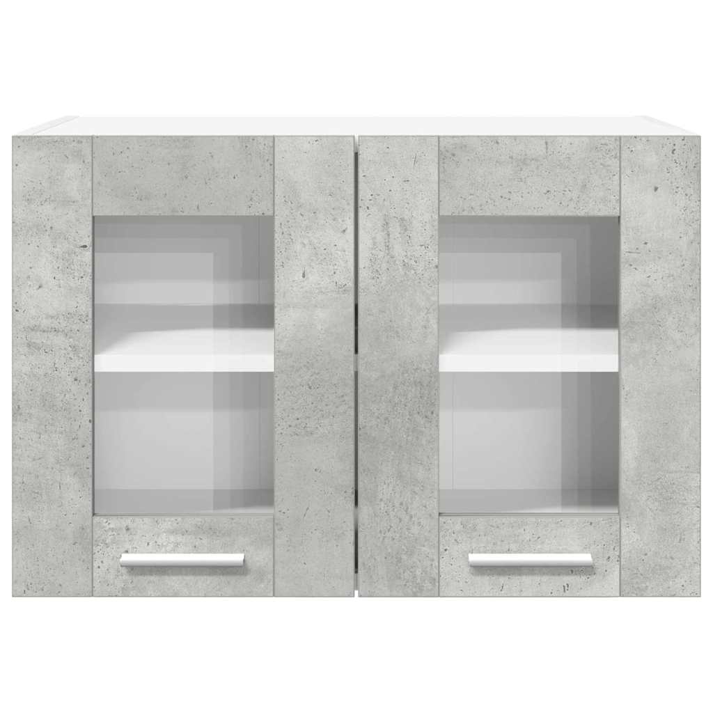 Hangkast 2 pcs Beton Grijs 60 x 31 x 40 cm Bewerkt hout is nu te koop bij PeponiXL, paradijselijk wonen!