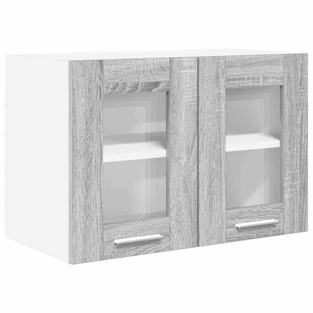 Hangkast 2 pcs Grijs Sonoma 60 x 31 x 40 cm Bewerkt hout is nu te koop bij PeponiXL, paradijselijk wonen!