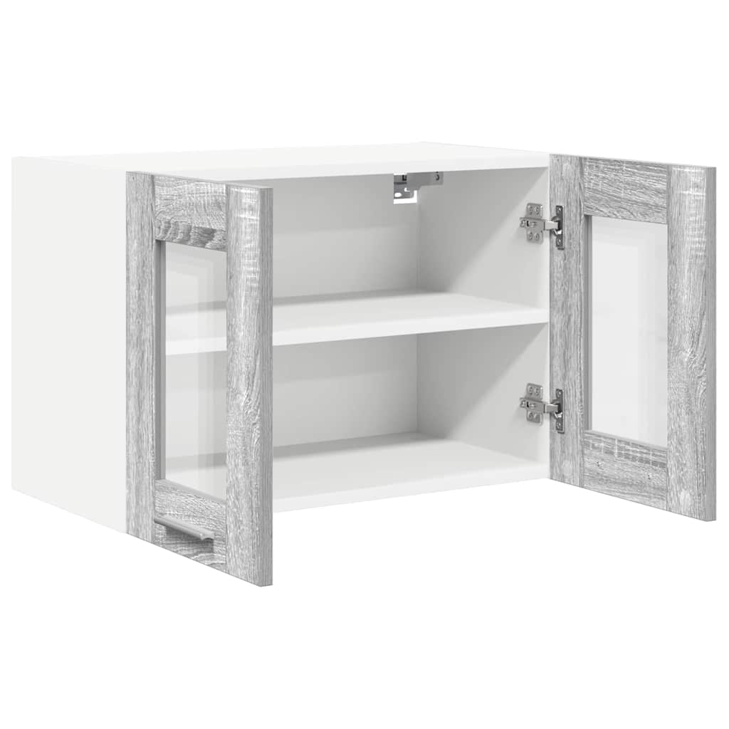 Hangkast 2 pcs Grijs Sonoma 60 x 31 x 40 cm Bewerkt hout is nu te koop bij PeponiXL, paradijselijk wonen!