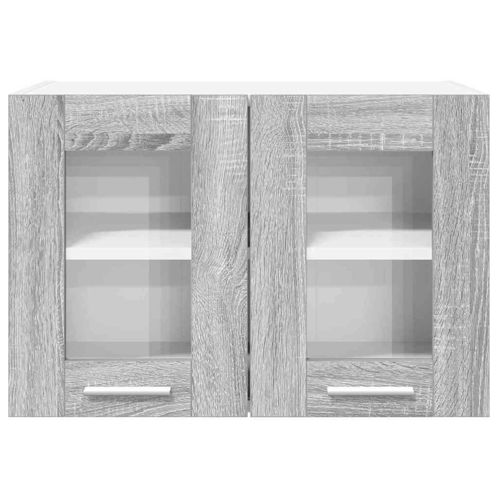 Hangkast 2 pcs Grijs Sonoma 60 x 31 x 40 cm Bewerkt hout is nu te koop bij PeponiXL, paradijselijk wonen!