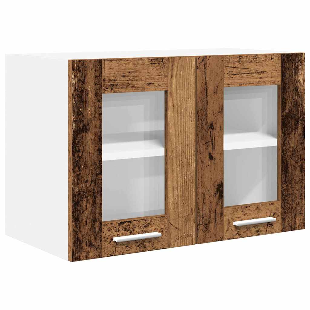 Hangkast met opslag Oudhout 60 x 31 x 40 cm Bewerkt hout is nu te koop bij PeponiXL, paradijselijk wonen!
