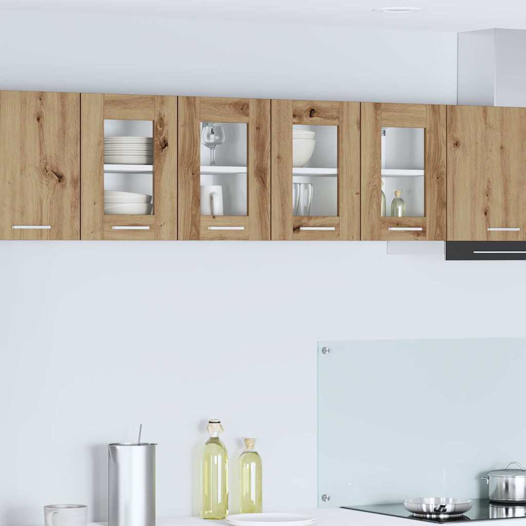 Hangkast Riga 2 pcs Artisan Eiken 60 x 31 x 40 cm Bewerkt hout is nu te koop bij PeponiXL, paradijselijk wonen!
