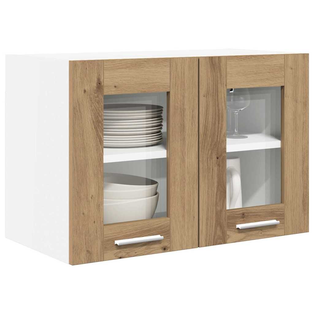 Hangkast Riga 2 pcs Artisan Eiken 60 x 31 x 40 cm Bewerkt hout is nu te koop bij PeponiXL, paradijselijk wonen!