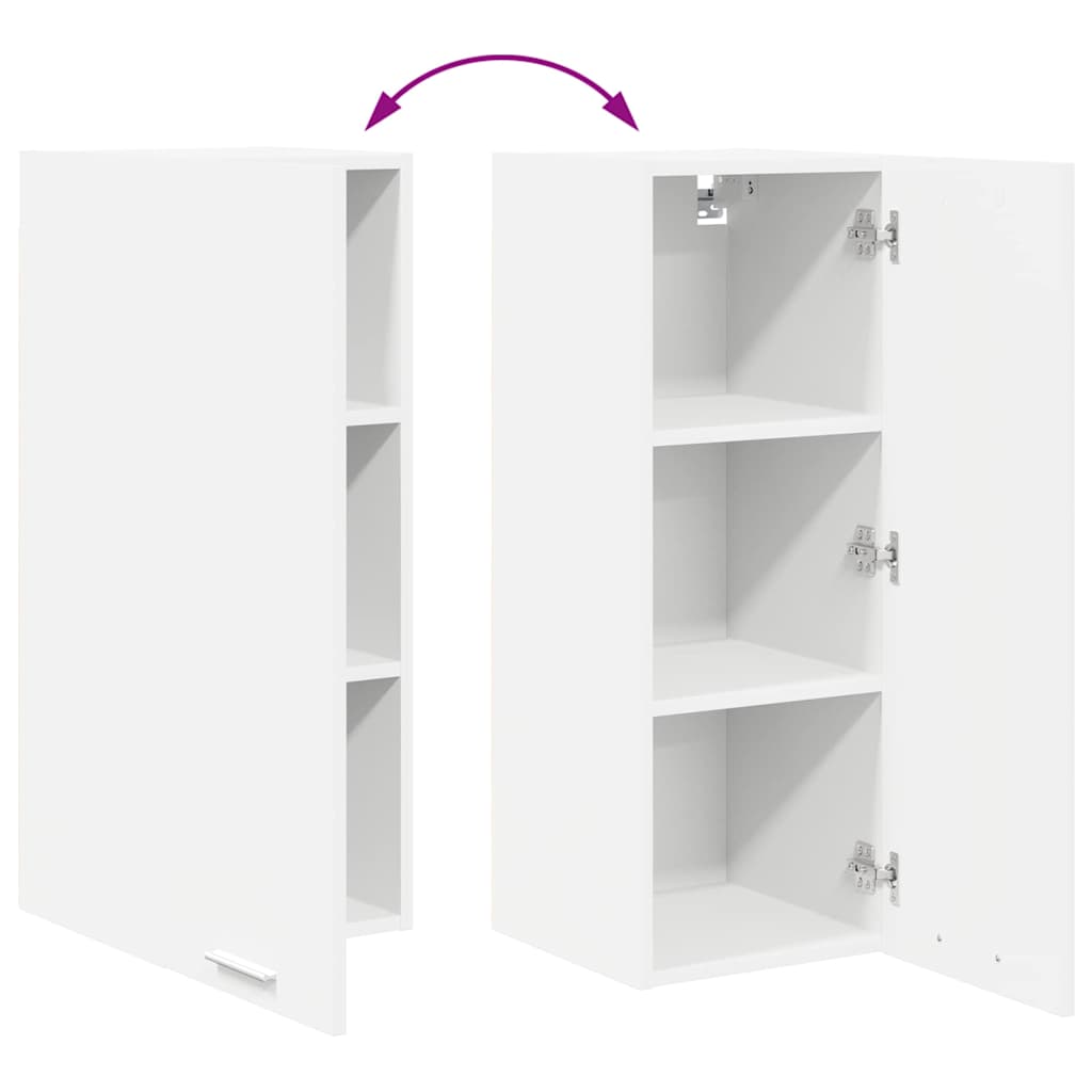 Hangkast met opslag Wit 30 x 31 x 80 cm Bewerkt hout is nu te koop bij PeponiXL, paradijselijk wonen!