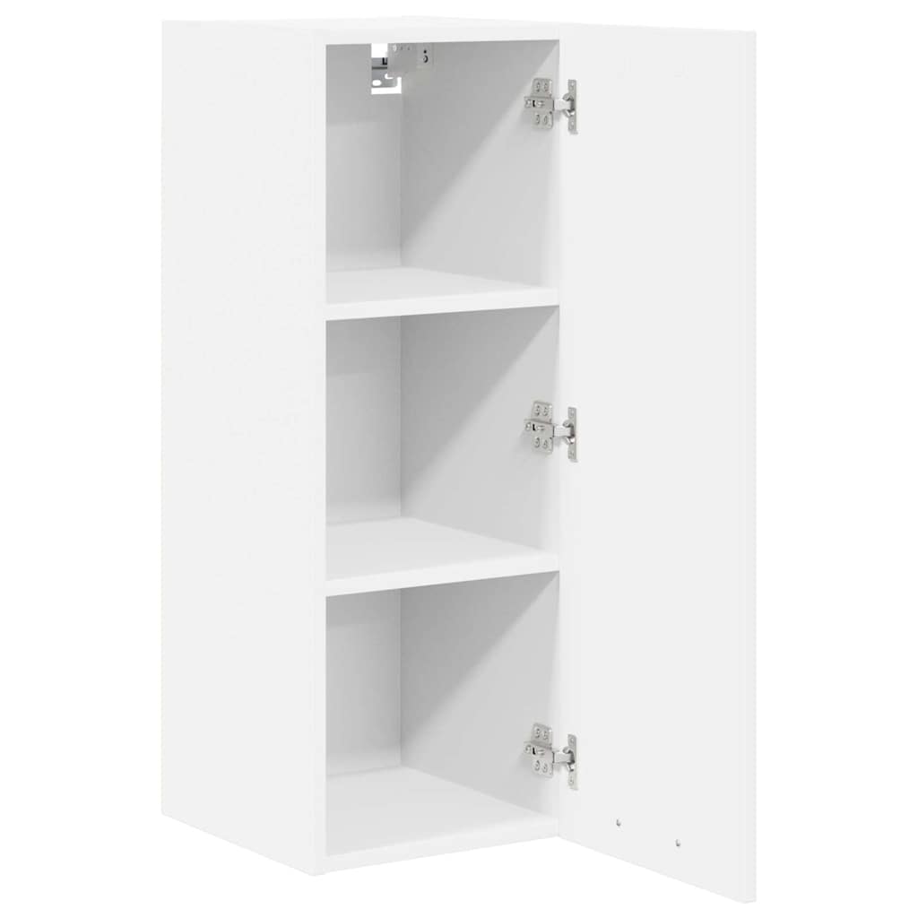 Hangkast met opslag 2 pcs Wit 30 x 31 x 80 cm Bewerkt hout is nu te koop bij PeponiXL, paradijselijk wonen!