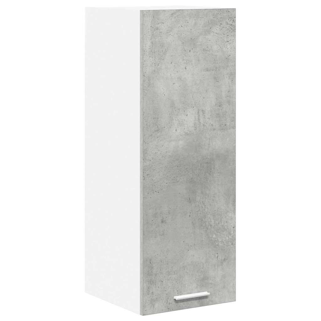 Hangkast 2 pcs Beton Grijs en Wit 30 x 31 x 80 cm Bewerkt hout is nu te koop bij PeponiXL, paradijselijk wonen!