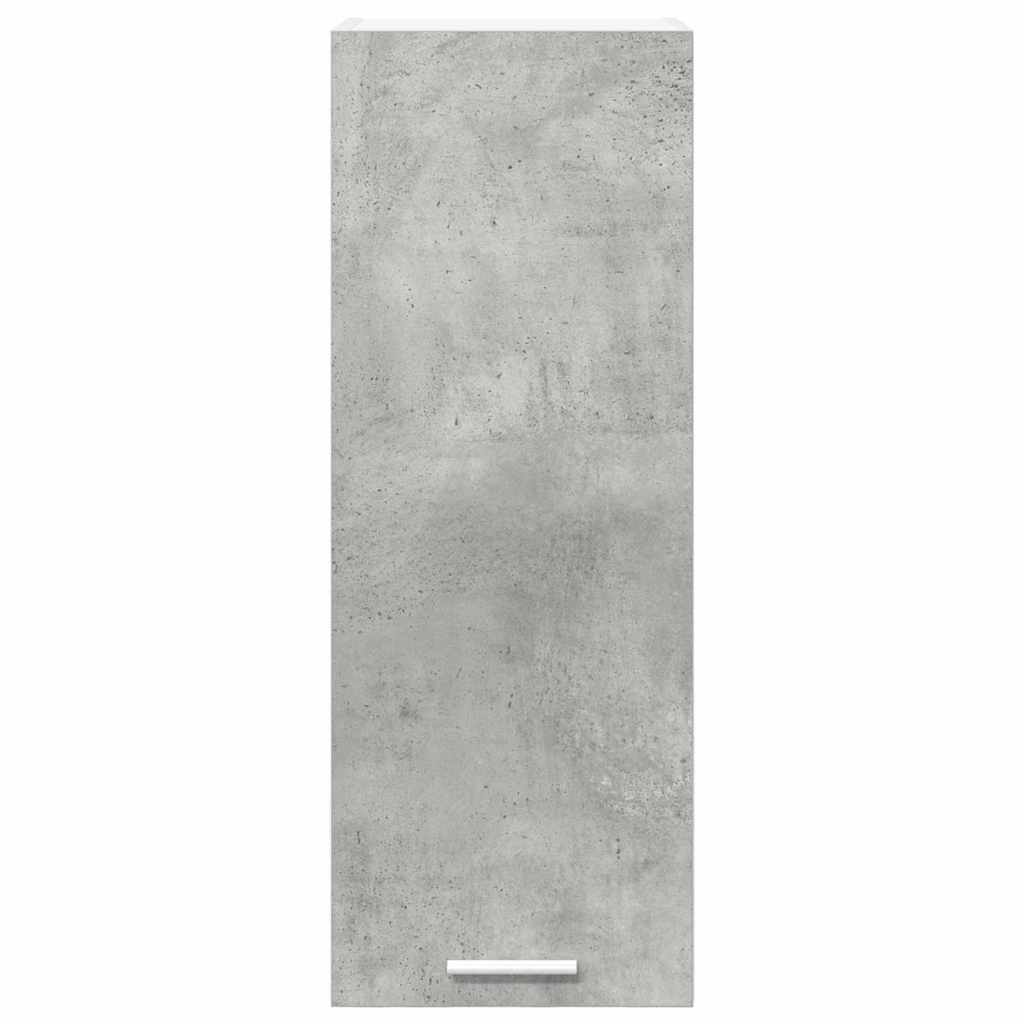 Hangkast 2 pcs Beton Grijs en Wit 30 x 31 x 80 cm Bewerkt hout is nu te koop bij PeponiXL, paradijselijk wonen!