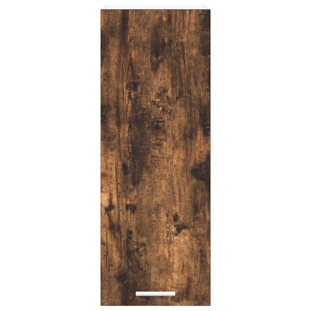 Hangkast Riga 2 pcs Gerookte Eik en Wit 30 x 31 x 80 cm is nu te koop bij PeponiXL, paradijselijk wonen!