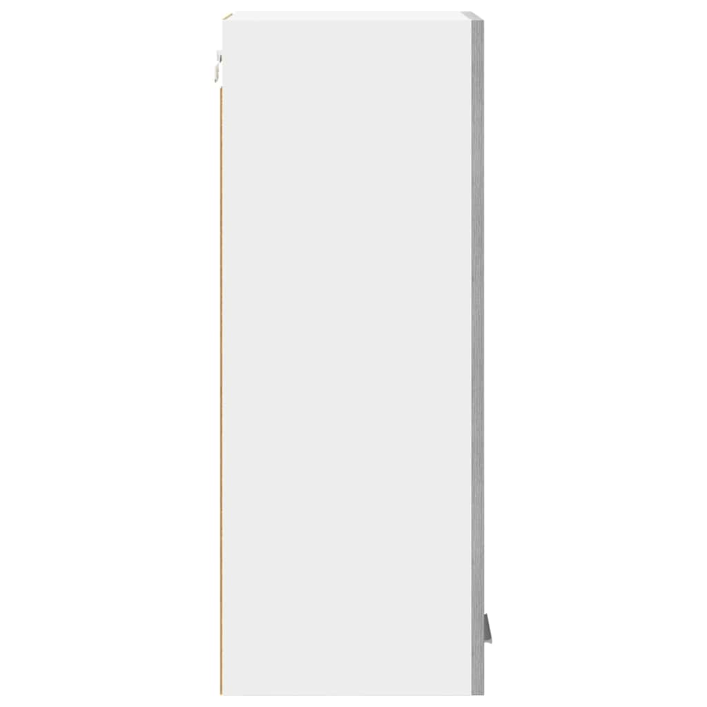 Hangkast Grijs Sonoma en Wit 30 x 31 x 80 cm Bewerkt hout is nu te koop bij PeponiXL, paradijselijk wonen!