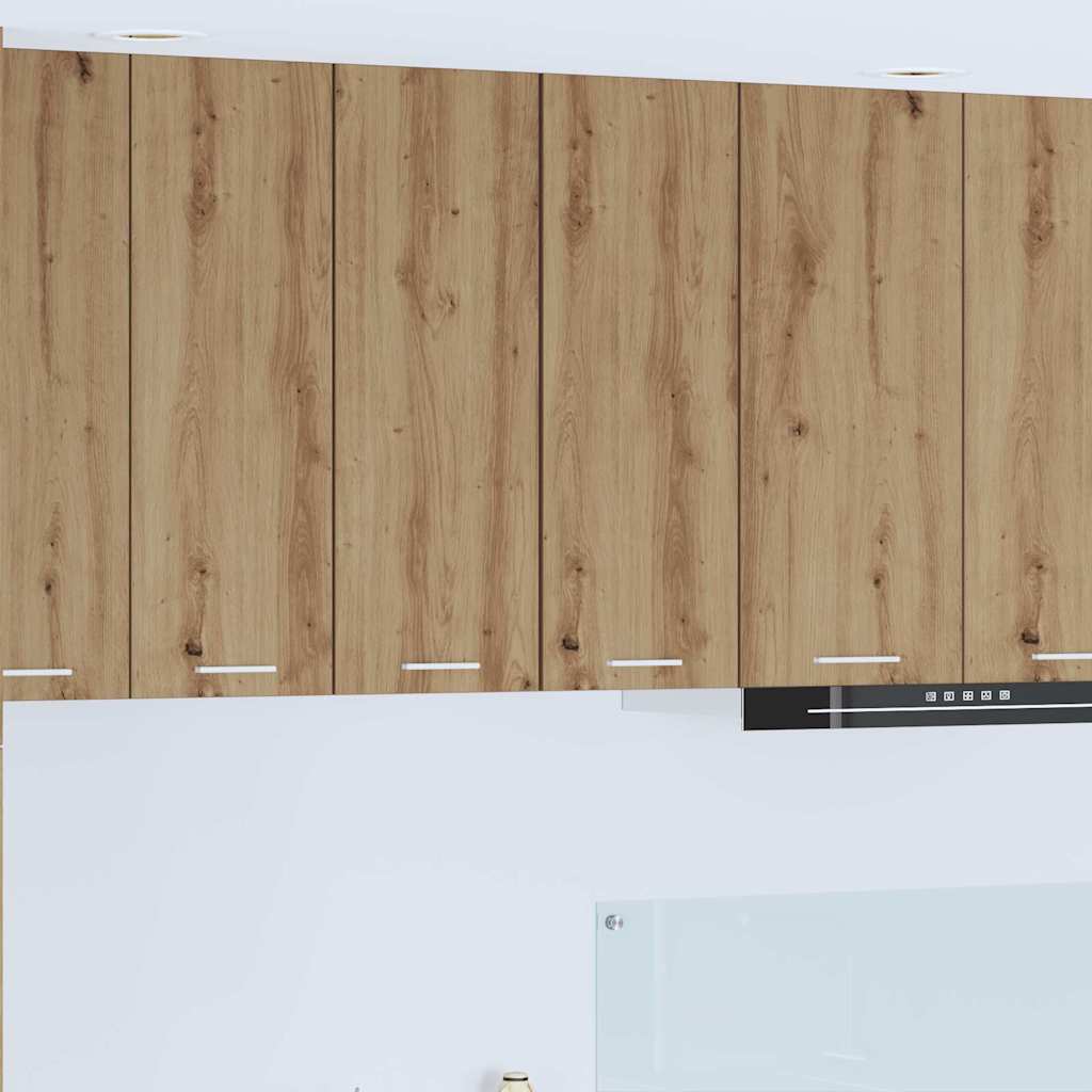 Hangkast Ambachtelijke Eik en Wit 30 x 31 x 80 cm Bewerkt hout is nu te koop bij PeponiXL, paradijselijk wonen!