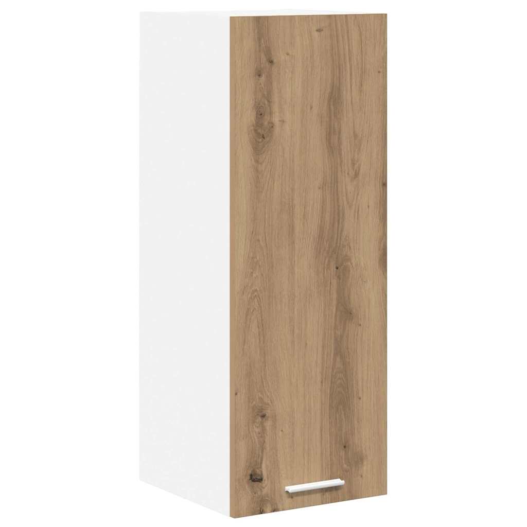 Hangkast Ambachtelijke Eik en Wit 30 x 31 x 80 cm Bewerkt hout is nu te koop bij PeponiXL, paradijselijk wonen!