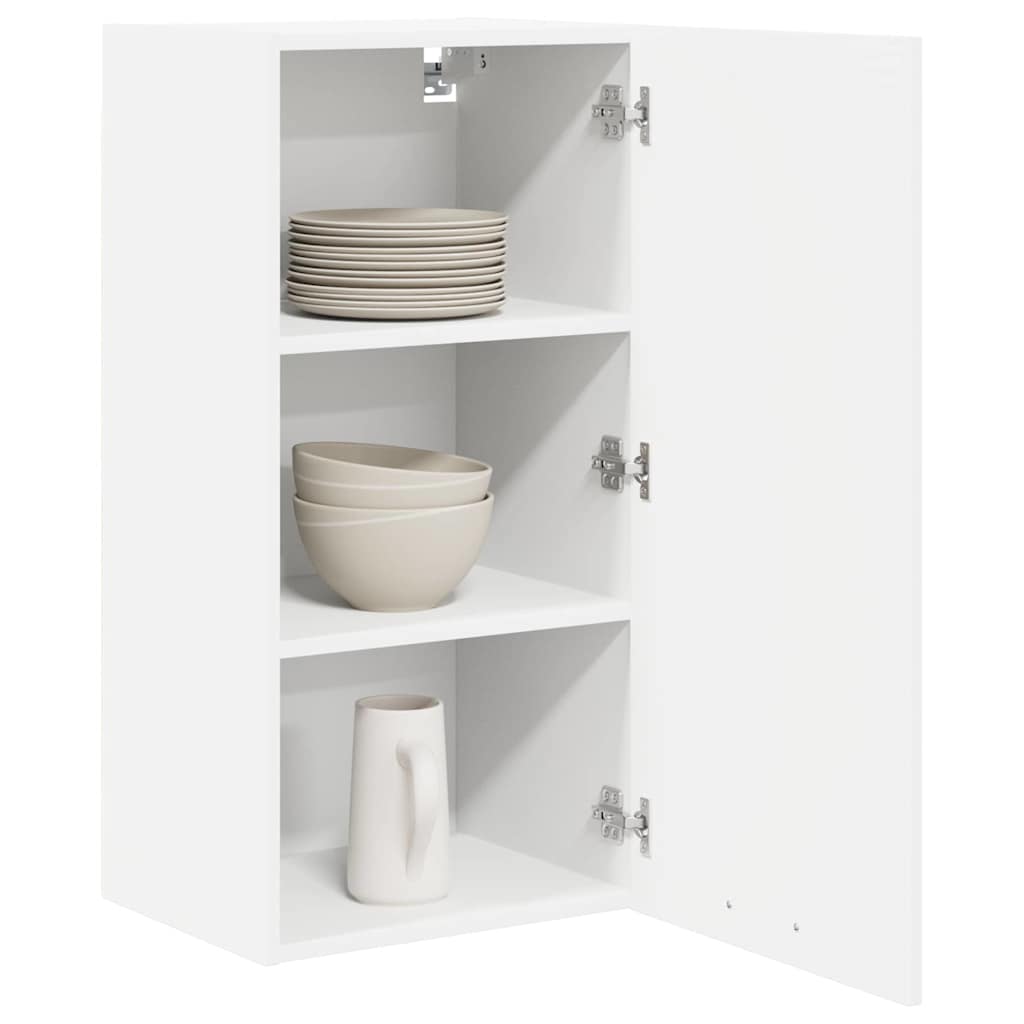 Hangkast met opslag Wit 40 x 31 x 80 cm Bewerkt hout is nu te koop bij PeponiXL, paradijselijk wonen!