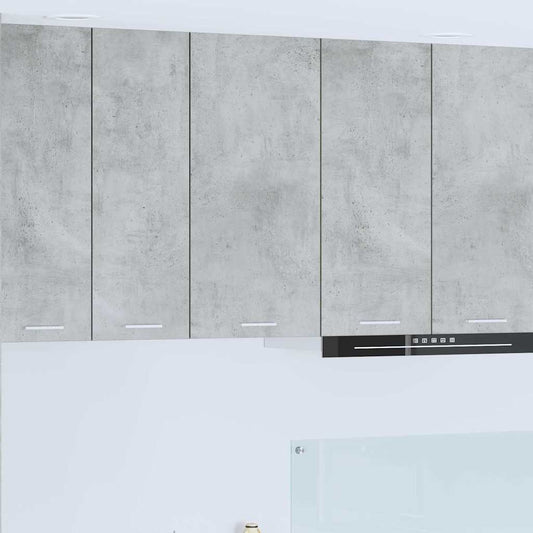 Hangkast Beton Grijs en Wit 40 x 31 x 80 cm Bewerkt hout is nu te koop bij PeponiXL, paradijselijk wonen!
