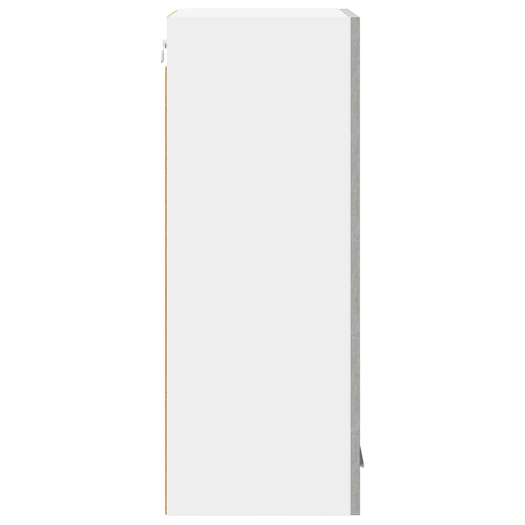 Hangkast Beton Grijs en Wit 40 x 31 x 80 cm Bewerkt hout is nu te koop bij PeponiXL, paradijselijk wonen!