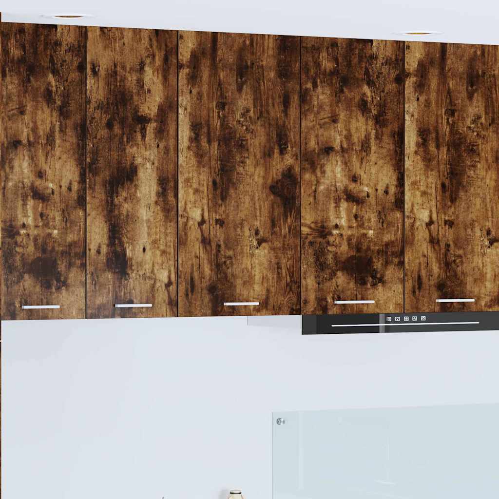 Hangkast Gerookte Eik en Wit 40 x 31 x 80 cm Bewerkt hout is nu te koop bij PeponiXL, paradijselijk wonen!
