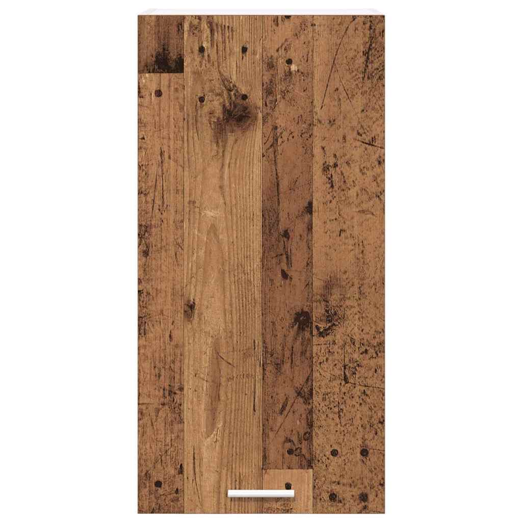 Hangkast Oude Hout en Wit 40 x 31 x 80 cm Bewerkt hout is nu te koop bij PeponiXL, paradijselijk wonen!