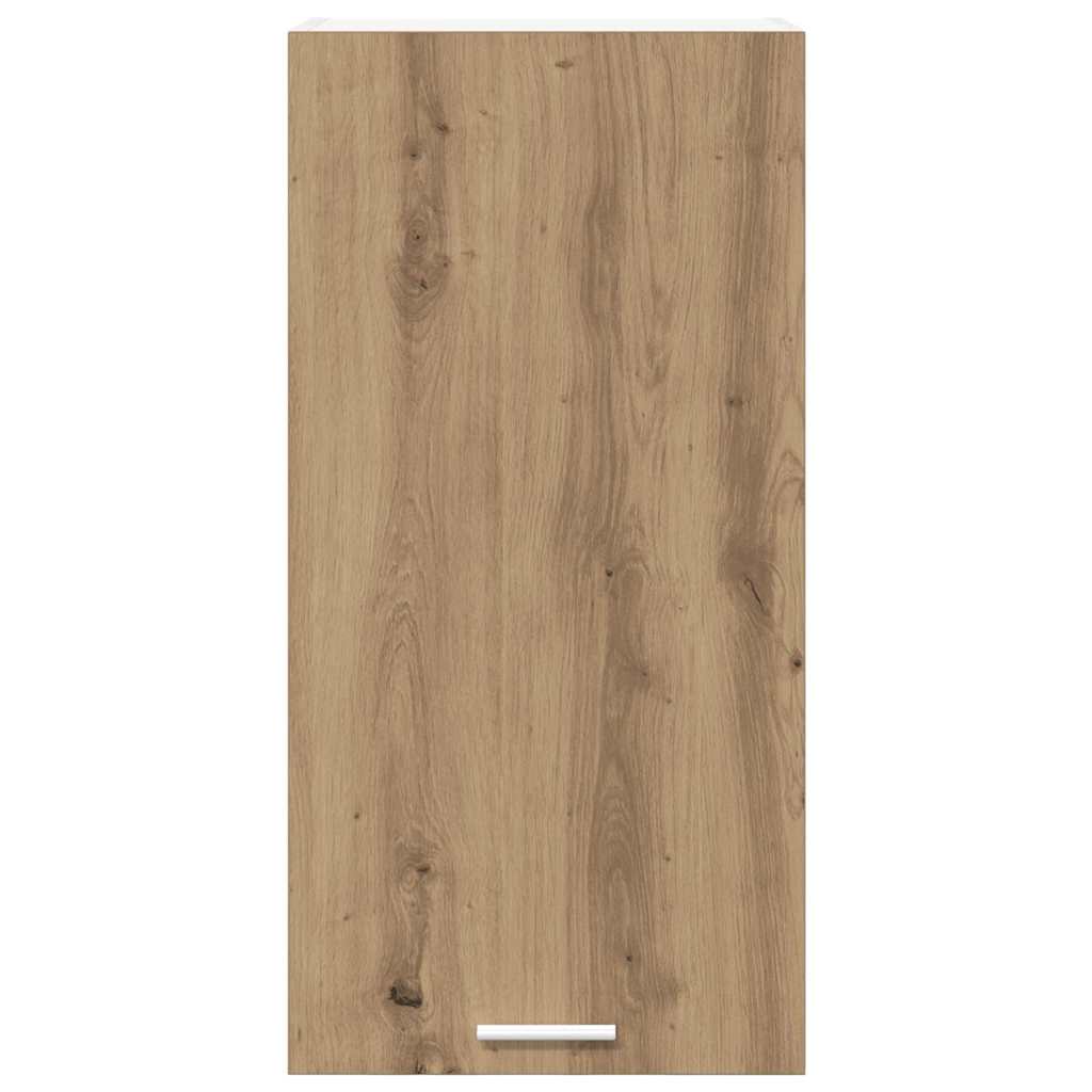 Hangkast Ambachtelijke Eik en Wit 40 x 31 x 80 cm Bewerkt hout is nu te koop bij PeponiXL, paradijselijk wonen!