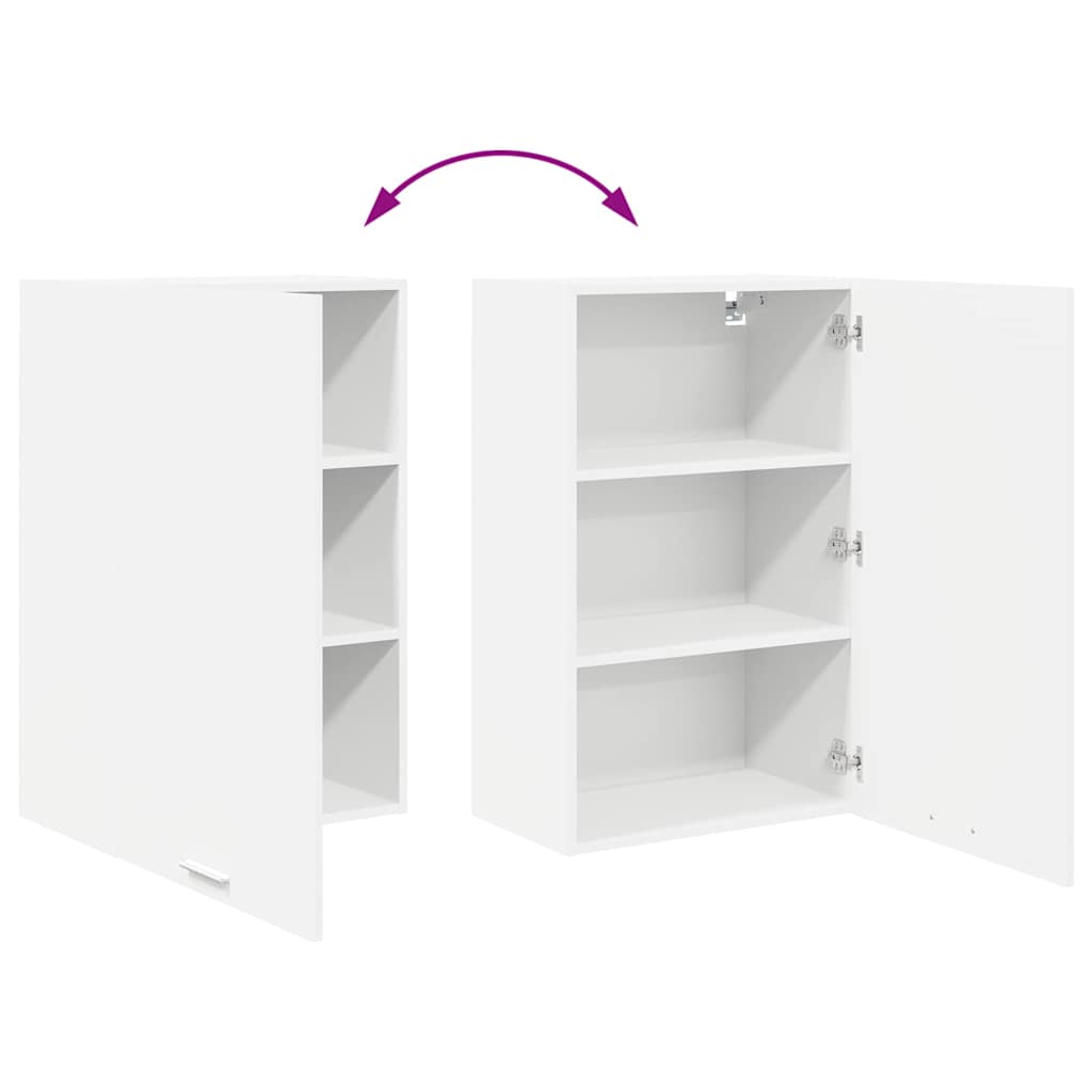 Hangkast met opslag Wit 50 x 31 x 80 cm Bewerkt hout is nu te koop bij PeponiXL, paradijselijk wonen!