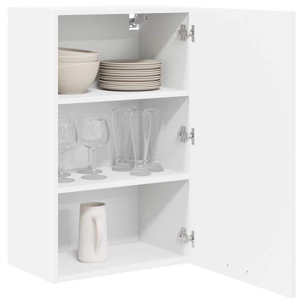 Hangkast met opslag Wit 50 x 31 x 80 cm Bewerkt hout is nu te koop bij PeponiXL, paradijselijk wonen!