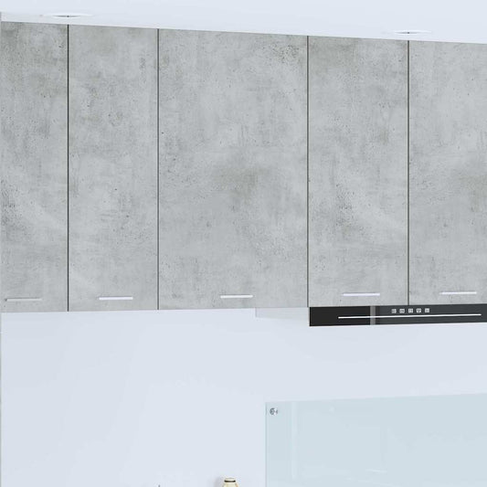 Hangkast Beton Grijs en Wit 50 x 31 x 80 cm Bewerkt hout is nu te koop bij PeponiXL, paradijselijk wonen!