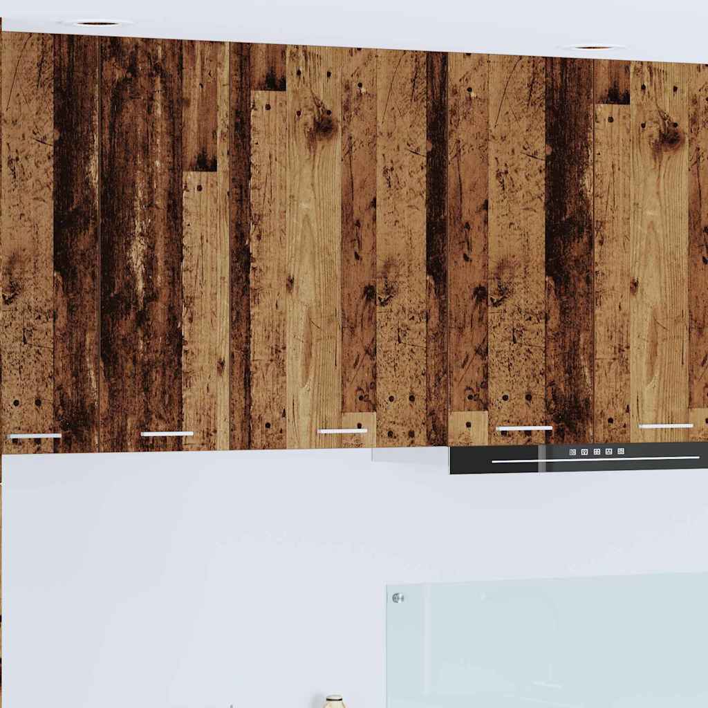Hangkast Oude Hout en Wit 50 x 31 x 80 cm Bewerkt hout is nu te koop bij PeponiXL, paradijselijk wonen!