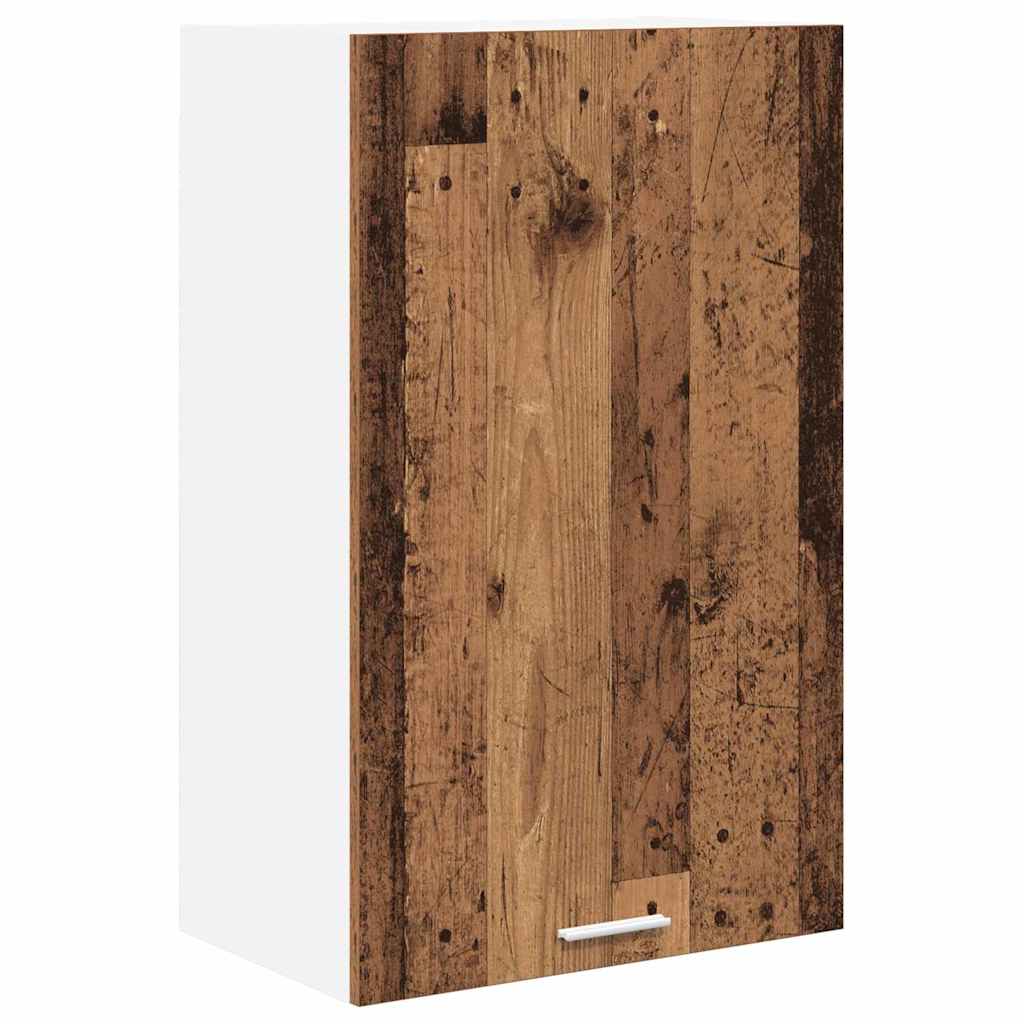 Hangkast Oude Hout en Wit 50 x 31 x 80 cm Bewerkt hout is nu te koop bij PeponiXL, paradijselijk wonen!