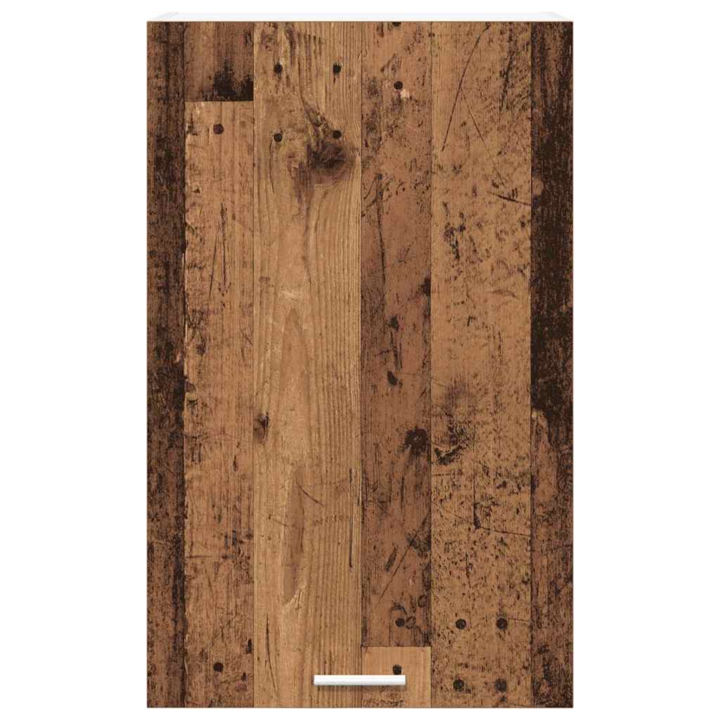 Hangkast Oude Hout en Wit 50 x 31 x 80 cm Bewerkt hout is nu te koop bij PeponiXL, paradijselijk wonen!