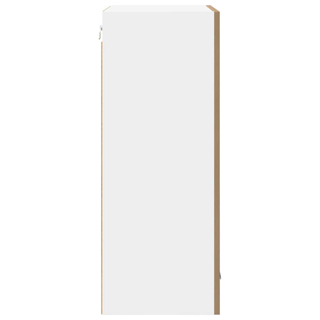 Hangkast Ambachtelijke Eik en Wit 50 x 31 x 80 cm Bewerkt hout is nu te koop bij PeponiXL, paradijselijk wonen!