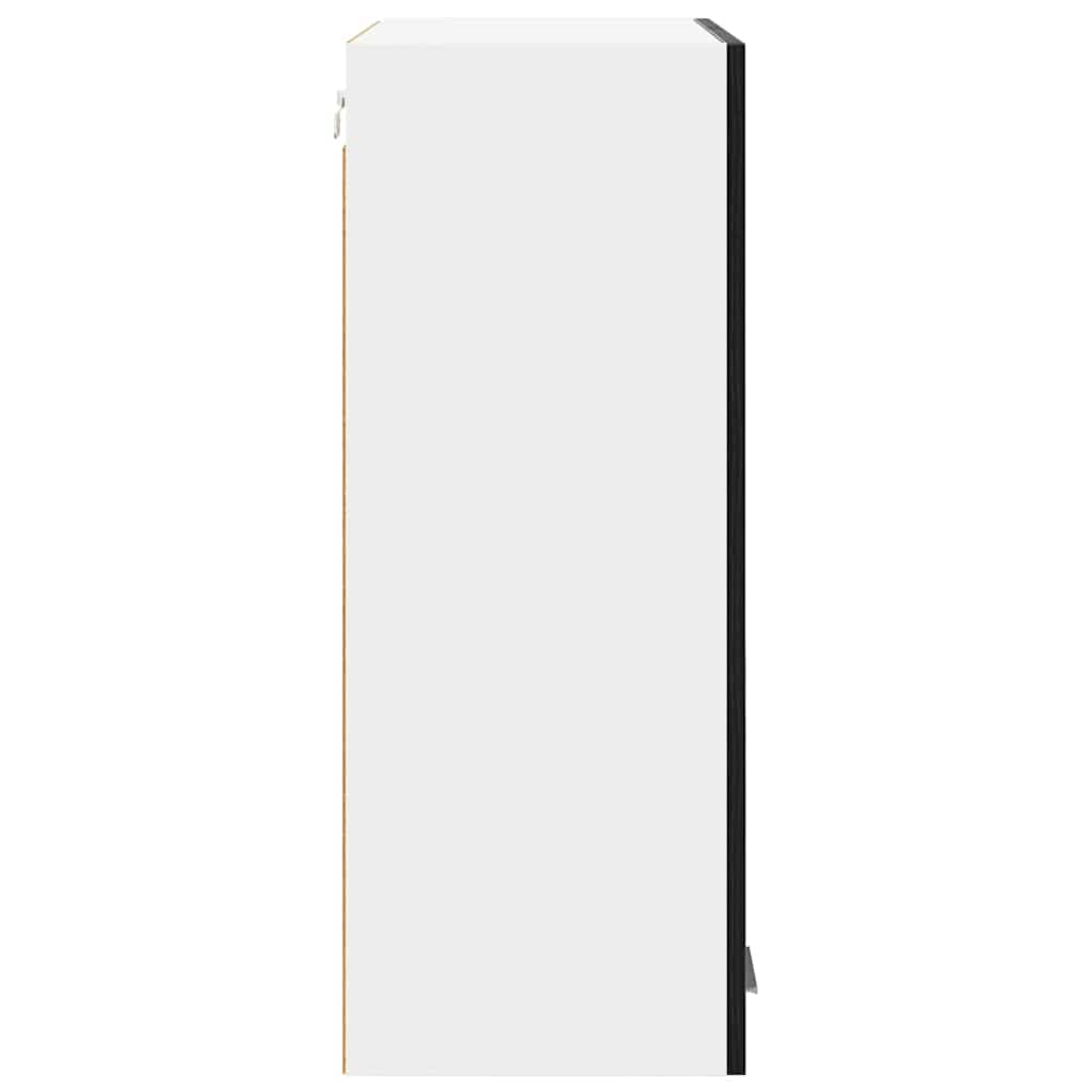 Hangkast met opslag Zwart Eiken 60 x 31 x 80 cm Bewerkt hout is nu te koop bij PeponiXL, paradijselijk wonen!