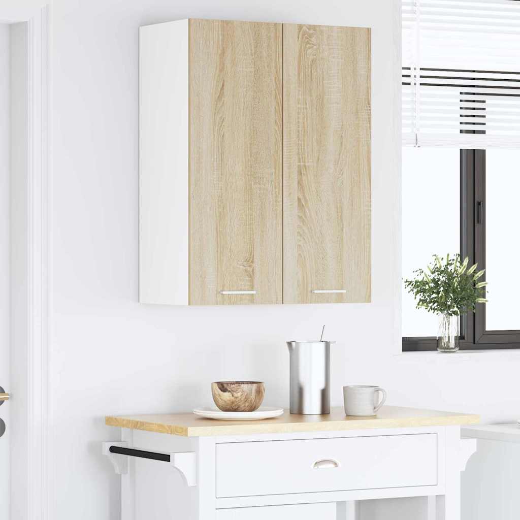 Hangkast met opslag Sonoma Eiken 60 x 31 x 80 cm Bewerkt hout is nu te koop bij PeponiXL, paradijselijk wonen!