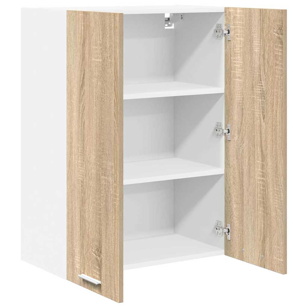 Hangkast met opslag Sonoma Eiken 60 x 31 x 80 cm Bewerkt hout is nu te koop bij PeponiXL, paradijselijk wonen!