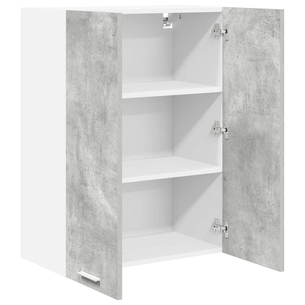 Hangkast met opslag Beton Grijs 60 x 31 x 80 cm Bewerkt hout is nu te koop bij PeponiXL, paradijselijk wonen!