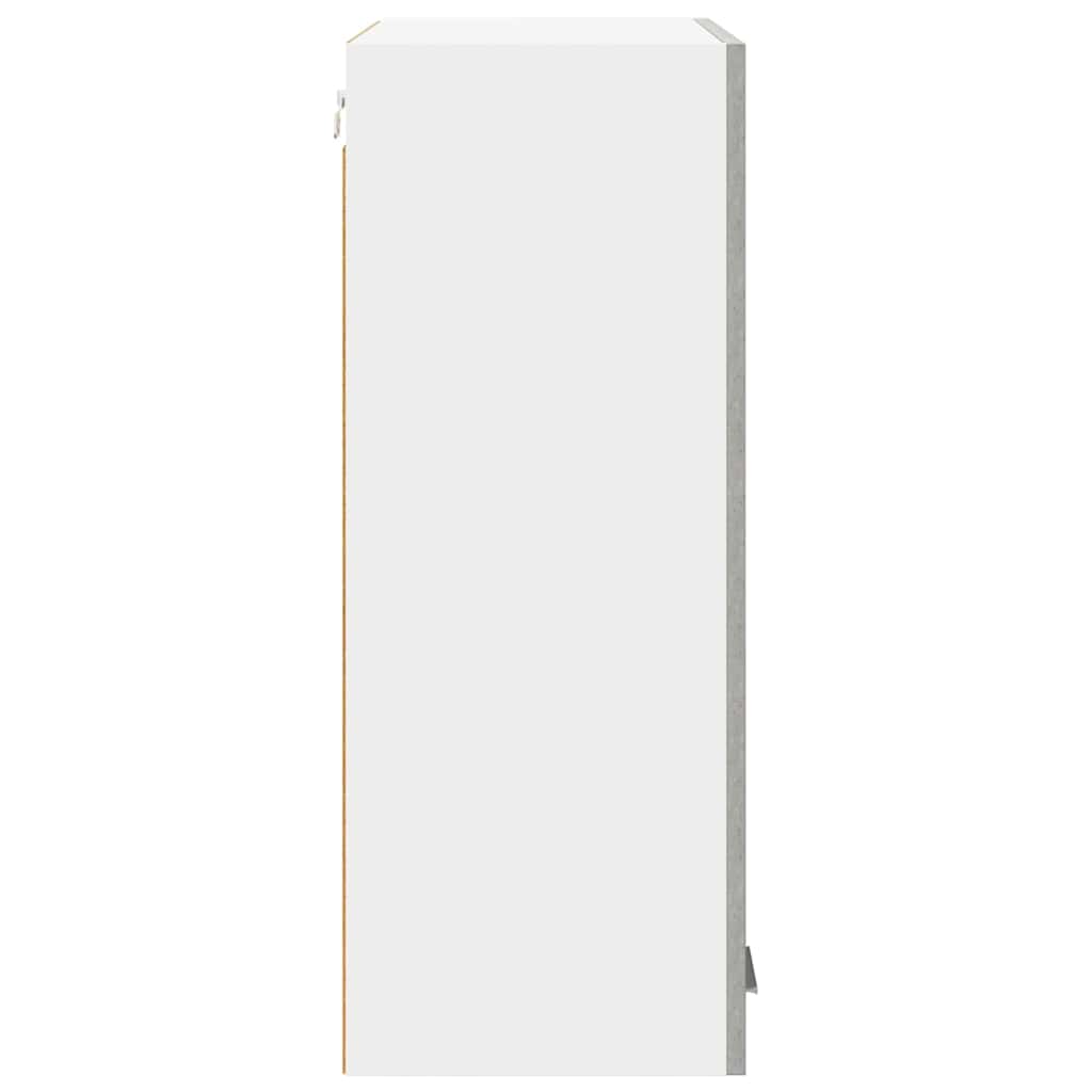 Hangkast met opslag Beton Grijs 60 x 31 x 80 cm Bewerkt hout is nu te koop bij PeponiXL, paradijselijk wonen!