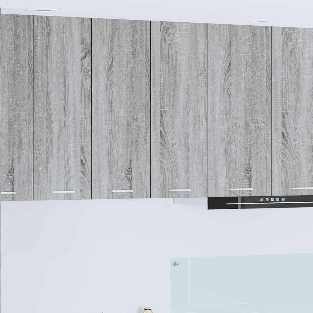 Hangkast met opslag Grijs Sonoma 60 x 31 x 80 cm Bewerkt hout is nu te koop bij PeponiXL, paradijselijk wonen!