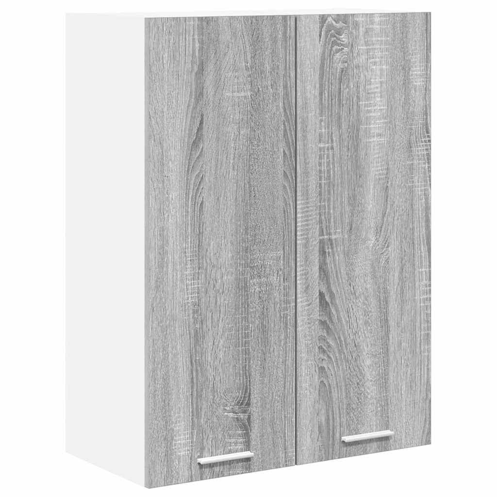 Hangkast met opslag Grijs Sonoma 60 x 31 x 80 cm Bewerkt hout is nu te koop bij PeponiXL, paradijselijk wonen!