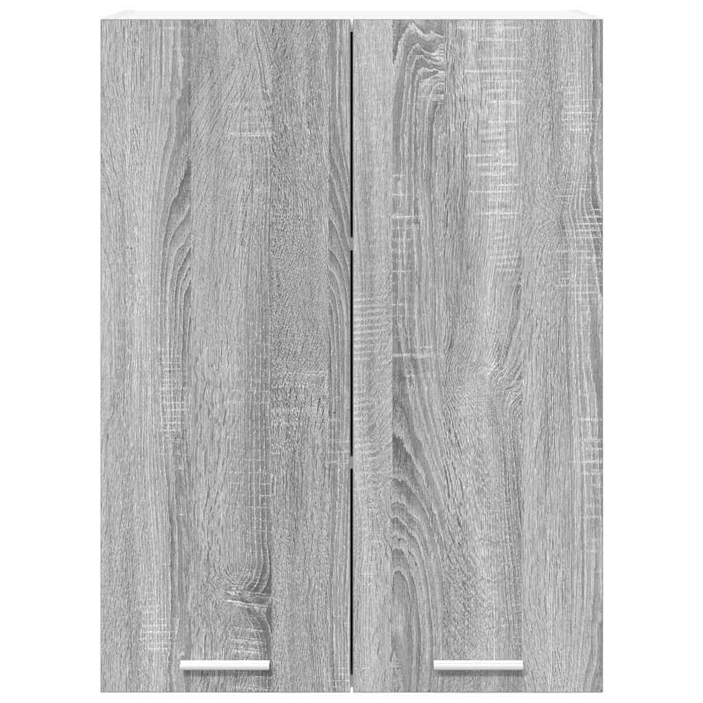 Hangkast met opslag Grijs Sonoma 60 x 31 x 80 cm Bewerkt hout is nu te koop bij PeponiXL, paradijselijk wonen!