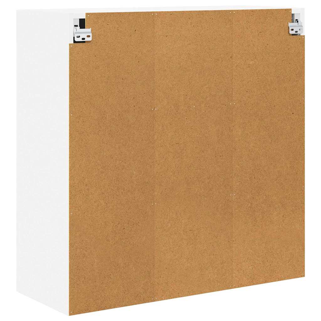 Hangkast met opslag Wit 80 x 31 x 80 cm Bewerkt hout is nu te koop bij PeponiXL, paradijselijk wonen!