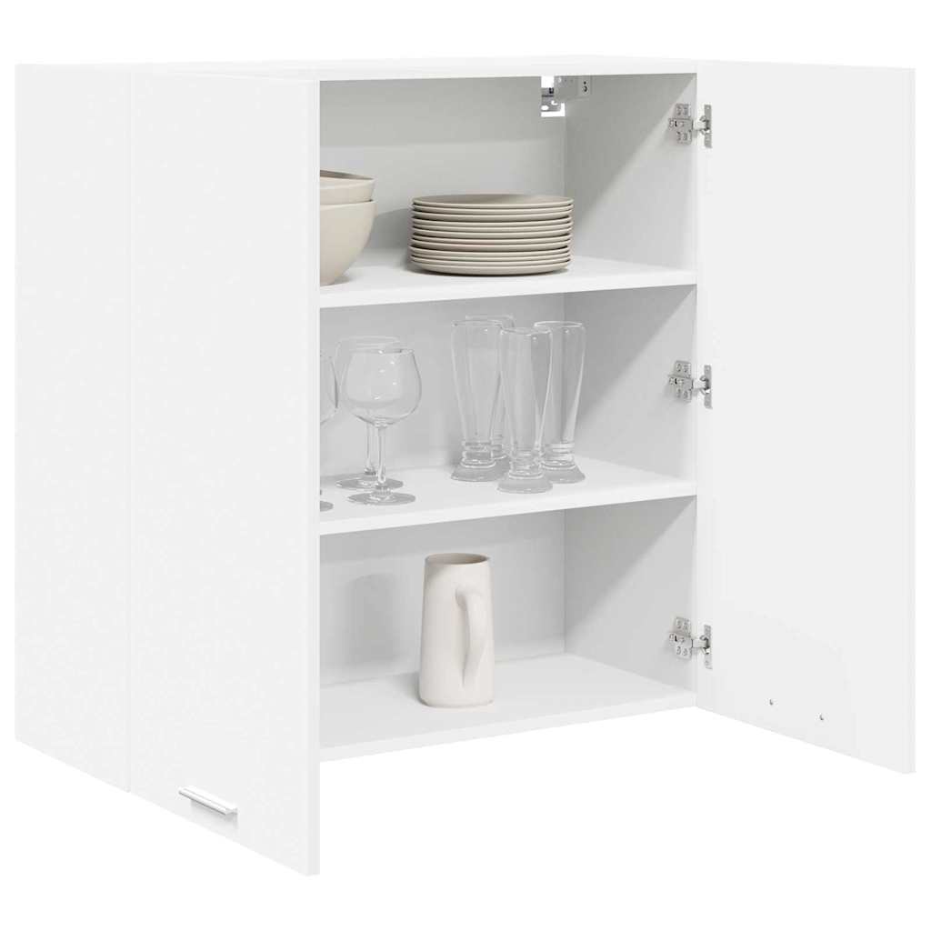 Hangkast met opslag Wit 80 x 31 x 80 cm Bewerkt hout is nu te koop bij PeponiXL, paradijselijk wonen!