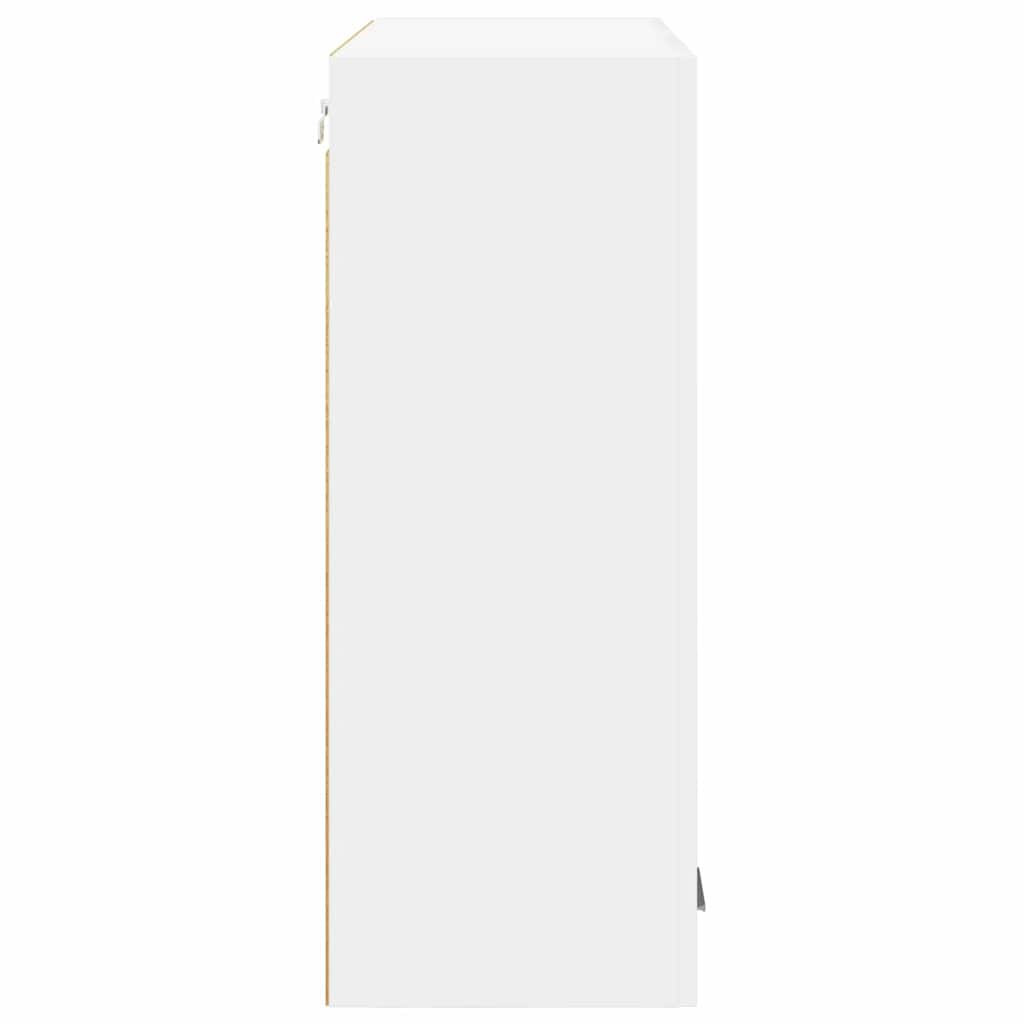 Hangkast met opslag Wit 80 x 31 x 80 cm Bewerkt hout is nu te koop bij PeponiXL, paradijselijk wonen!