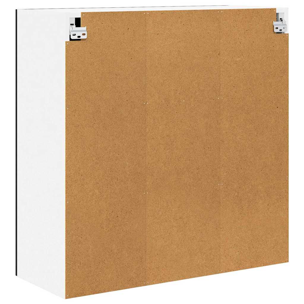 Hangkast met opslag Zwart Eiken 80 x 31 x 80 cm Bewerkt hout is nu te koop bij PeponiXL, paradijselijk wonen!